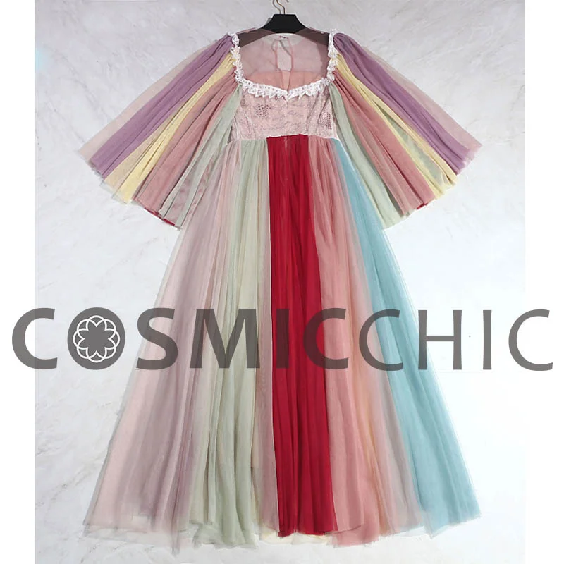 Haute Couture Tulle Embroidery Maxi dress Flare Long Sleeve Color Lace Ball Gown Palace Party Dresses LY229 
Haute Couture Tulle Embroidery Maxi dress Flare Long Sleeve Color Lace Ball Gown Palace Party Dresses LY229