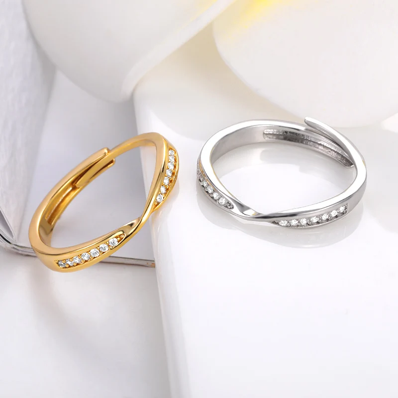 Gold Rings for Women 2021 Trend Finger Korea's New Exquisite Crystal Twist Ring Adjustable Fashion Wedding Couple Jewelry Gift
Gold Rings for Women 2021 Trend Finger Korea's New Exquisite Crystal Twist Ring Adjustable Fashion Wedding Couple Jewelry Gift