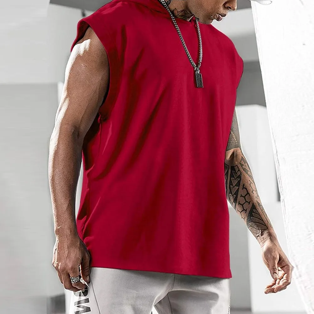 2021 New Fashion Men Hooded Vest Tank Tops Bodybuilding Sleeveless Gym Training Muscle T-Shirt Lightweight Slim Fit Muscle Man's
2021 New Fashion Men Hooded Vest Tank Tops Bodybuilding Sleeveless Gym Training Muscle T-Shirt Lightweight Slim Fit Muscle Man's