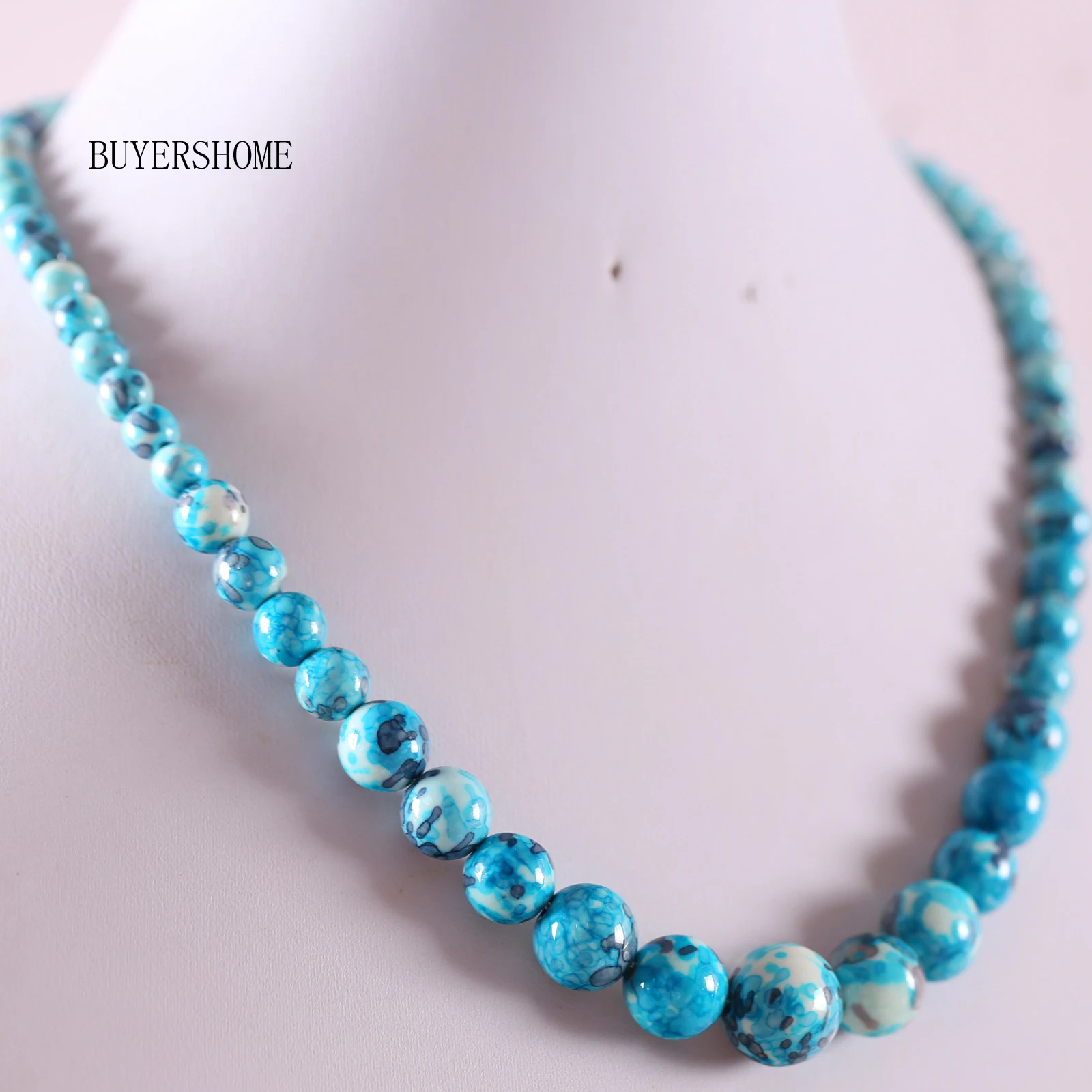 Ожерелье ручной работы из бисера из натурального камня круглой синей ожерелье из яшмы для женщин ювелирные изделия в подарок E090
Ожерелье ручной работы из бисера из натурального камня круглой синей ожерелье из яшмы для женщин ювелирные изделия в подарок E090