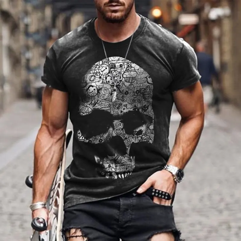 Summer New Fashion British Style 3D Printing Street Retro Short-sleeved Casual All-match Simple Men's T-shirt
Summer New Fashion British Style 3D Printing Street Retro Short-sleeved Casual All-match Simple Men's T-shirt