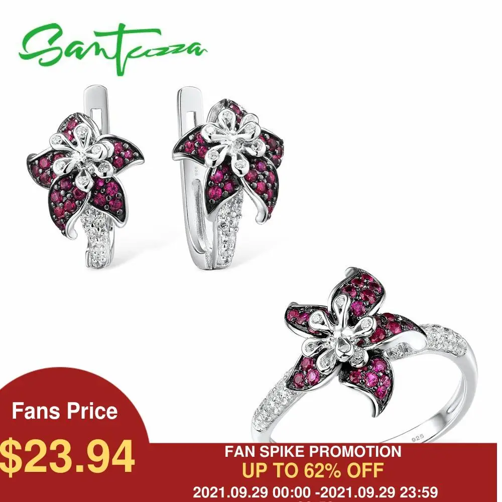 Женский комплект украшений SANTUZZA, кольцо и сережки из серебра с кубическим цирконием и нежными розовыми звездами, ювелирные украшения из дра...
Женский комплект украшений SANTUZZA, кольцо и сережки из серебра с кубическим цирконием и нежными розовыми звездами, ювелирные украшения из дра...