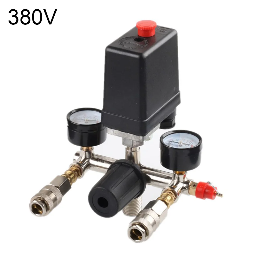 220V/380V Air Compressor Pressure Pump Switch Control Manifold Relief Regulator with Gauge Air Pump Control Valve
220V/380V Air Compressor Pressure Pump Switch Control Manifold Relief Regulator with Gauge Air Pump Control Valve