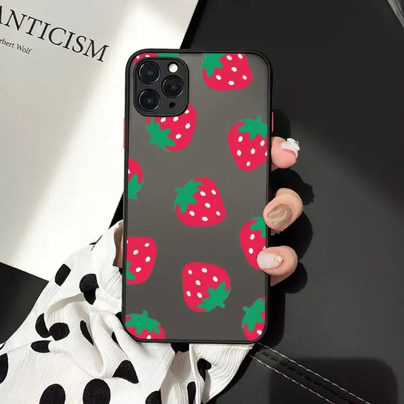 strawberry Phone Cases matte transparent For iphone 7 8 11 12 plus mini x xs xr pro max cover
strawberry Phone Cases matte transparent For iphone 7 8 11 12 plus mini x xs xr pro max cover