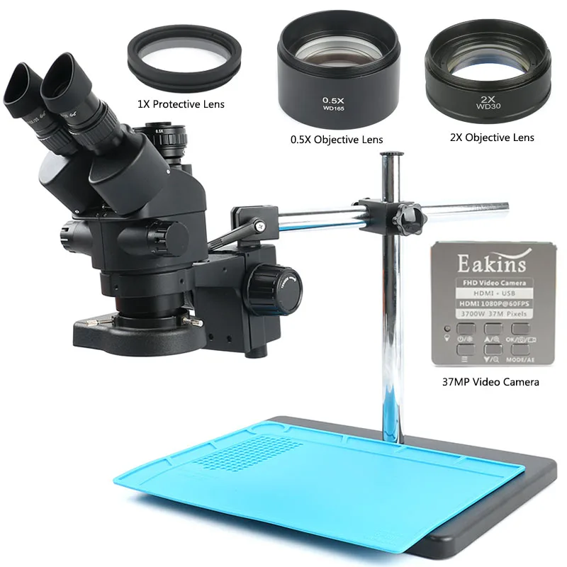 Simul-Focal 3.5X-90X Trinocular Stereo Microscope 37MP HD 1080P HDMI USB Industrial Camera For PCB Soldering Repair
Simul-Focal 3.5X-90X Trinocular Stereo Microscope 37MP HD 1080P HDMI USB Industrial Camera For PCB Soldering Repair