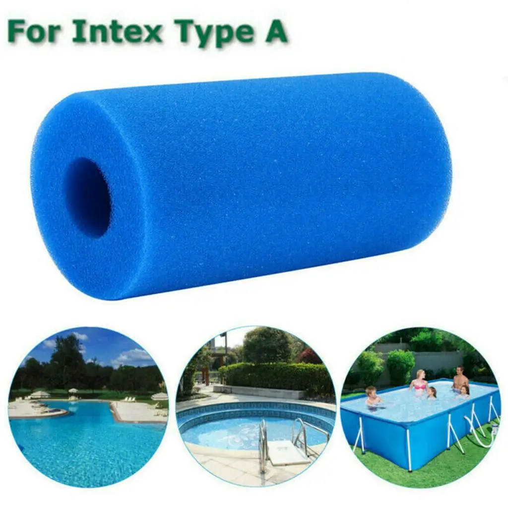 Reusable Washable Swimming Pool Filters Pump Cleaning Supplies Equipment for Intex Type A Above Ground Pools Replacement | Спорт и