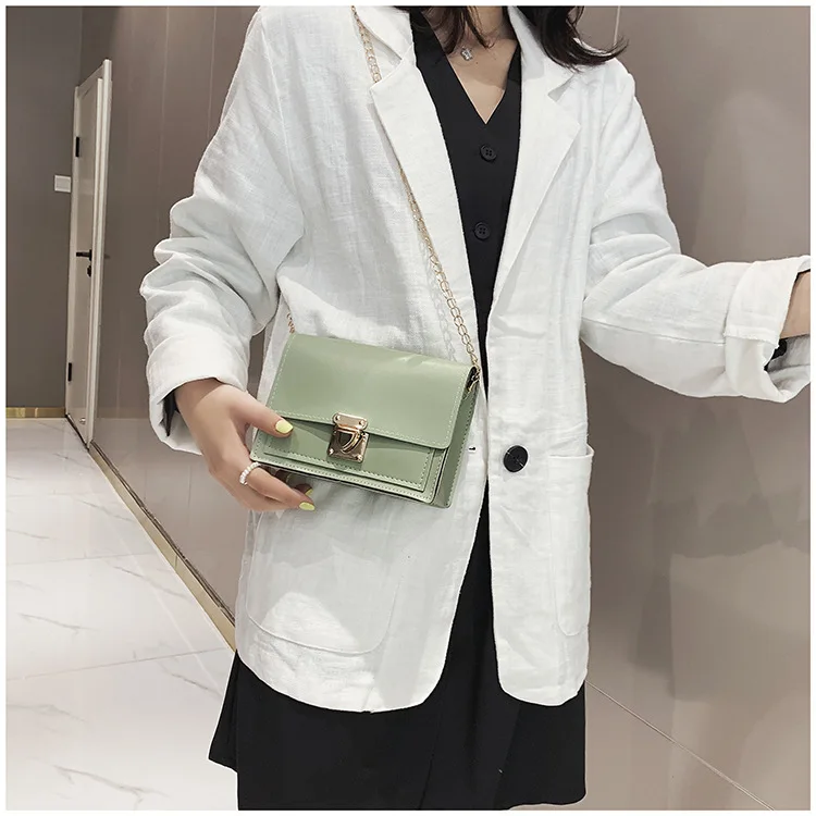 New net red simple small square bag single shoulder bag chain messenger bag hand bag female e06
New net red simple small square bag single shoulder bag chain messenger bag hand bag female e06