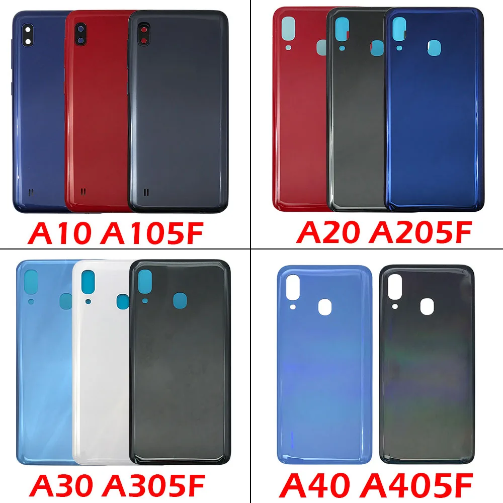 Задняя крышка для Samsung A10 A105 A20 A205F A30 A305F A40 A405F A50 A505F задняя чехол батарея задний