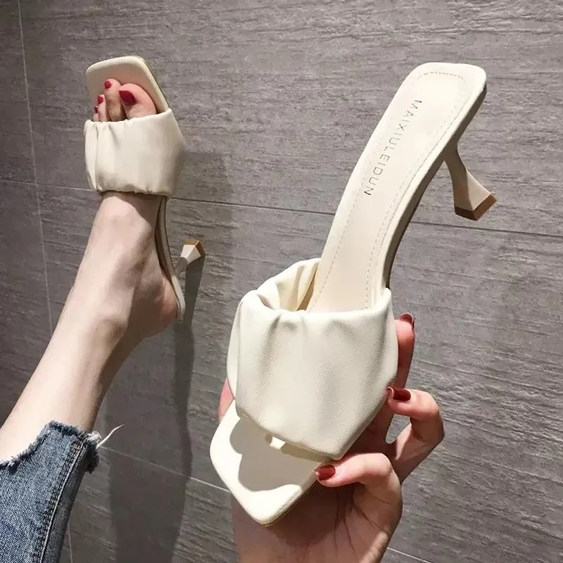 Sexy Square Head Open Toe Ladies Sandals 2022 Outdoor Summer New Trend Solid Slippers For Women Thin Heel High Heels Female
Sexy Square Head Open Toe Ladies Sandals 2022 Outdoor Summer New Trend Solid Slippers For Women Thin Heel High Heels Female