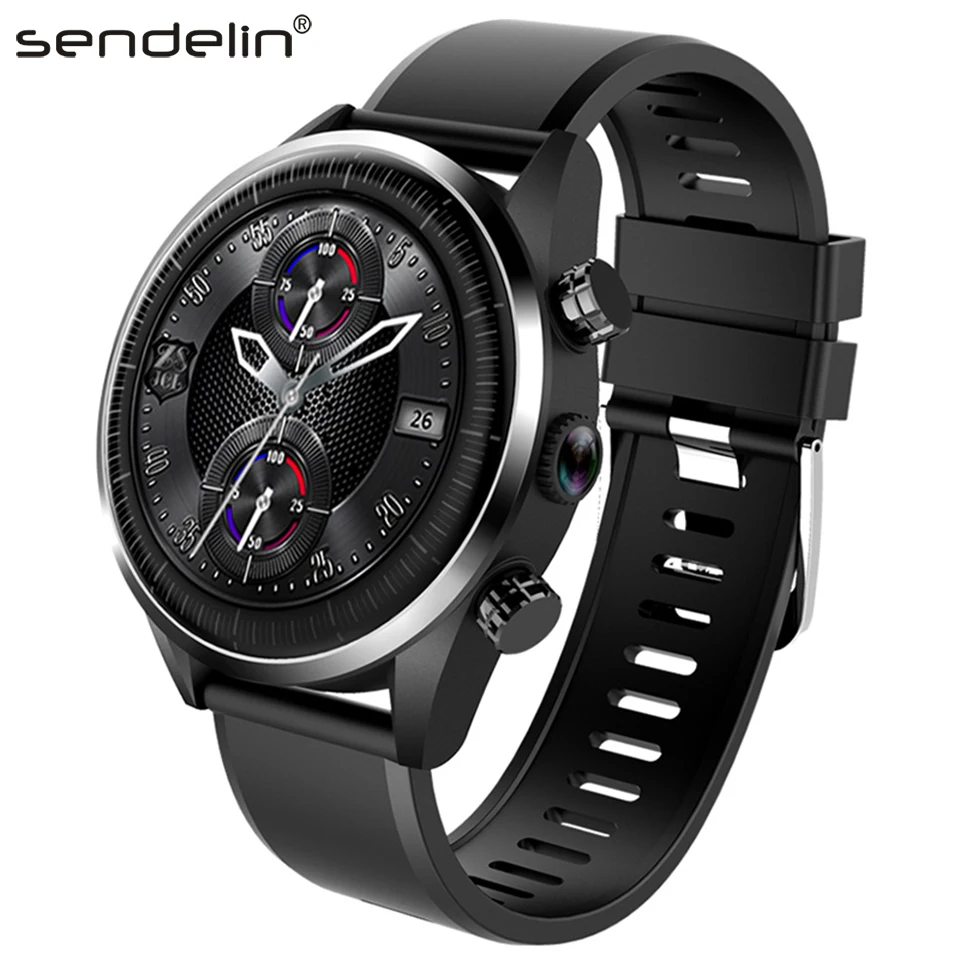 Умные часы для мужчин 4G связь Nano SIM Android smartwatch поддержка gps монитор сердечного