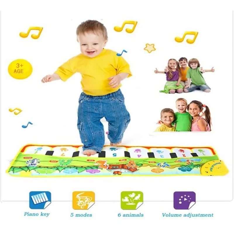 Funny Baby Piano Musical Play Mats With Animal Voice Baby Piano Learning Blanket Educational Toys For Children Best Gift 90x28cm
Funny Baby Piano Musical Play Mats With Animal Voice Baby Piano Learning Blanket Educational Toys For Children Best Gift 90x28cm