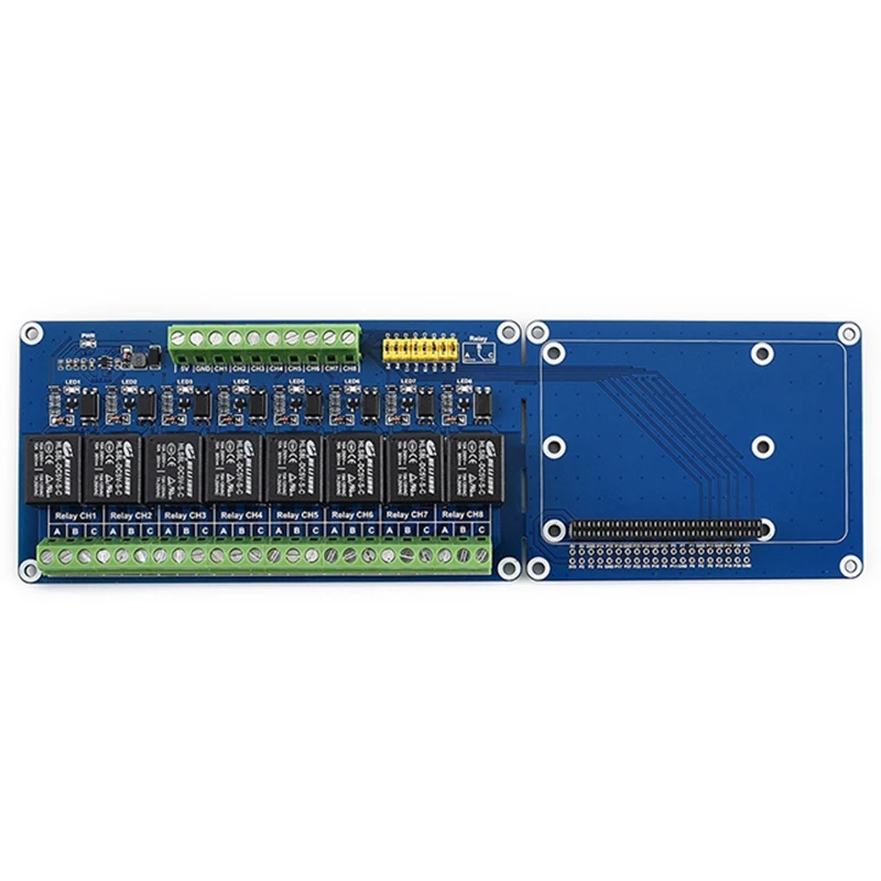 8 Relay Channel Extension Board with Onboard LED for Raspberry Pi 4 Model B/3B+/3B for Smart Home
8 Relay Channel Extension Board with Onboard LED for Raspberry Pi 4 Model B/3B+/3B for Smart Home