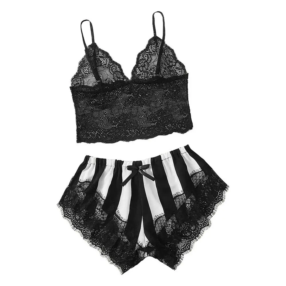 Women Sleepwear Pajamas Set Nightwear Camisole + Shorts Suit Home Solid Pajamas Set
Women Sleepwear Pajamas Set Nightwear Camisole + Shorts Suit Home Solid Pajamas Set