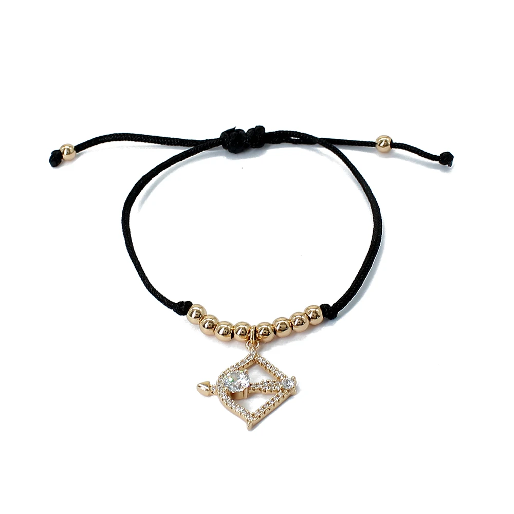 Adjustable Hand Braided Rope Beads Bow And Arrow Pendant Zircon Bracelet Fashion Style for Women Exquisite Trendy Jewelry Gift
Adjustable Hand Braided Rope Beads Bow And Arrow Pendant Zircon Bracelet Fashion Style for Women Exquisite Trendy Jewelry Gift