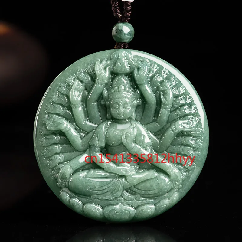 Hot Selling Jade Thousand Hands Guanyin Pendant Necklace Charm Jewellery Hand-Carved Pendant for Women Men Fashion Accessories
Hot Selling Jade Thousand Hands Guanyin Pendant Necklace Charm Jewellery Hand-Carved Pendant for Women Men Fashion Accessories