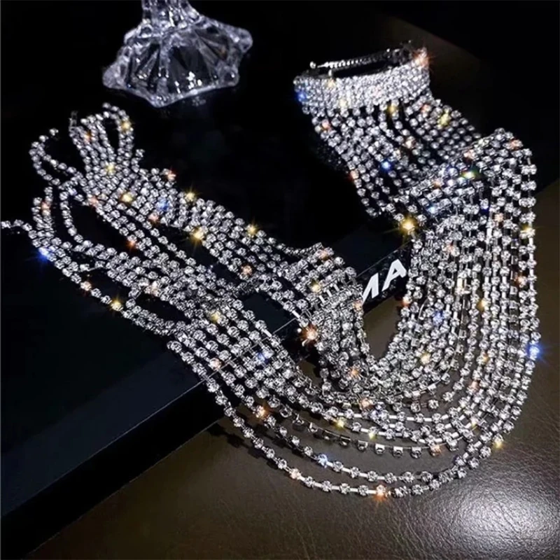 Women Shiny Faux Crystal Tassels Hair Clip Full Rhinestone Long Chain Spring French Barrette Ponytail Extension Hairpin
Women Shiny Faux Crystal Tassels Hair Clip Full Rhinestone Long Chain Spring French Barrette Ponytail Extension Hairpin