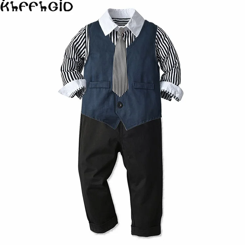 Childrens new autumn 2021 formal gentleman suit boy's long sleeved shirt Vest + trousers + bow four piece cotton children's suit
Childrens new autumn 2021 formal gentleman suit boy's long sleeved shirt Vest + trousers + bow four piece cotton children's suit