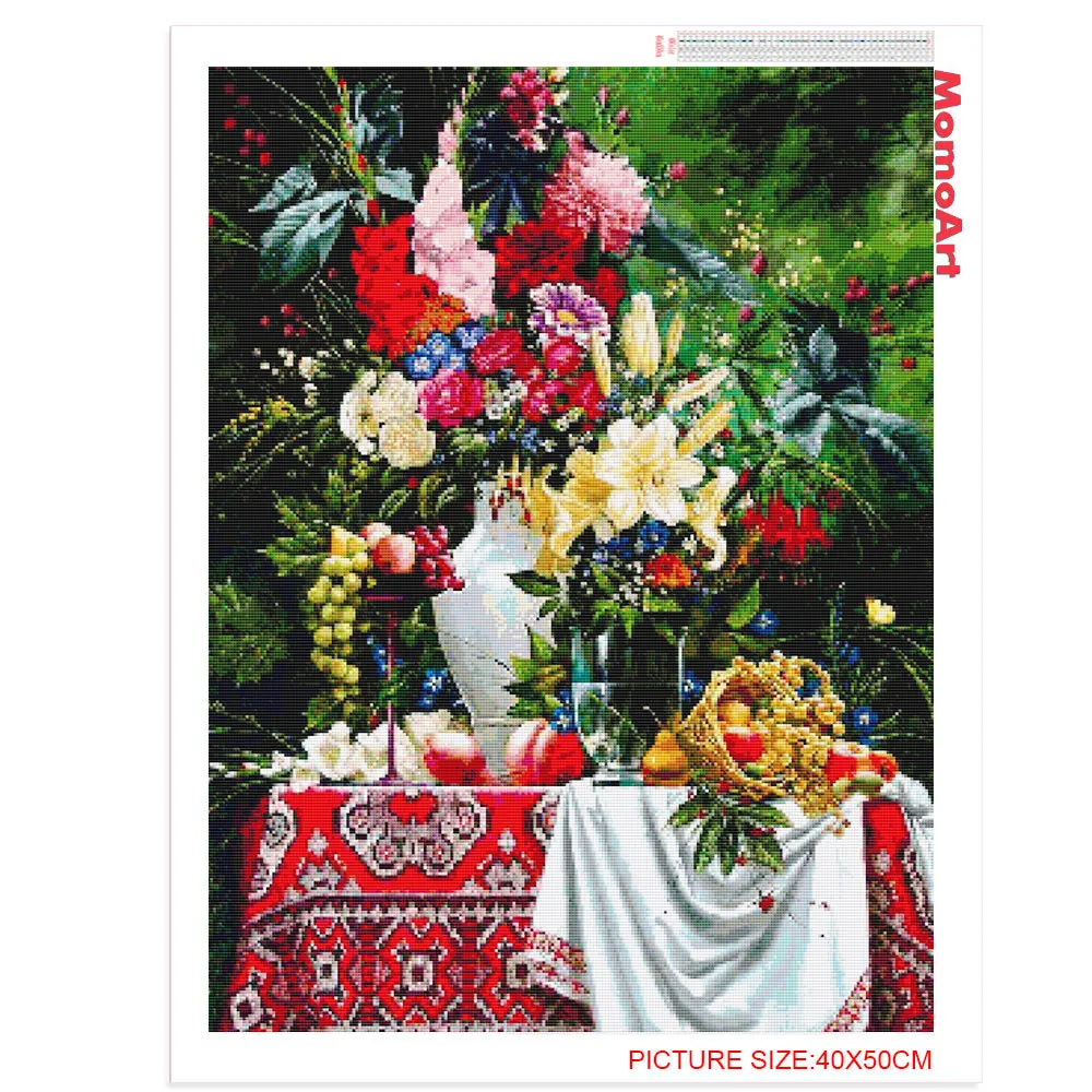 MomoArt Алмазная вышивка цветы картина стразы живопись мозаика Лили крестиком