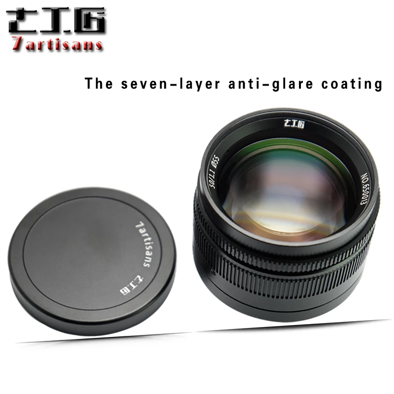

7Artisans 50mm F1.1 large Aperture Paraxial Fixed Focus Lens for Leica M-Mount Cameras M-M M240 M3 M6 M7 M8 M9 M10