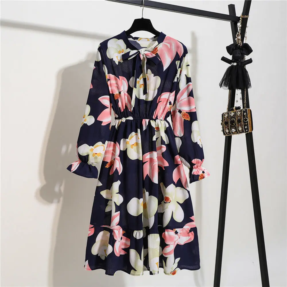2021 New Female Pleated Dress Summer Party Prairie Chic Floral Print Women Dresses Chiffon Long Sleeve Pleated Skirt With Waist
2021 New Female Pleated Dress Summer Party Prairie Chic Floral Print Women Dresses Chiffon Long Sleeve Pleated Skirt With Waist