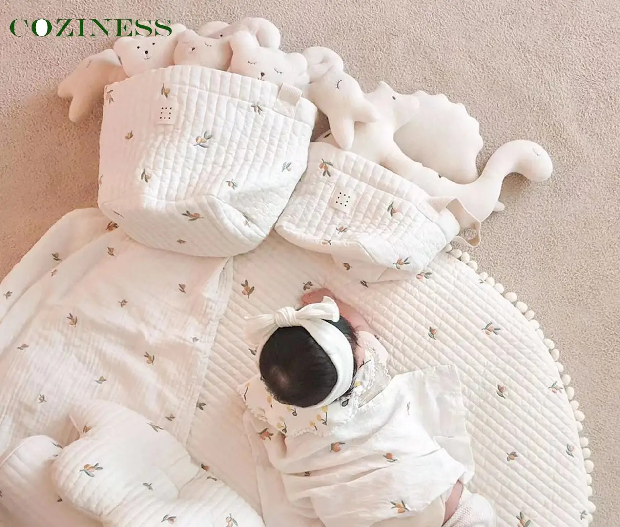 COZINESS Storage Baby Diaper Clothes Toy Organizer Bag Cotton Simple Cartoon Pattern Outdoor Travel Multifunction Mommy Bag
COZINESS Storage Baby Diaper Clothes Toy Organizer Bag Cotton Simple Cartoon Pattern Outdoor Travel Multifunction Mommy Bag