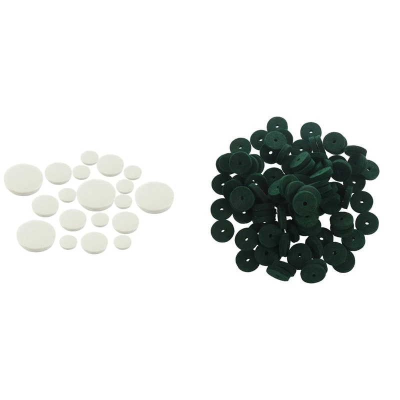 17Pcs Clarinet Leather Pads With 90Pcs Piano Keyboard Washer Piano Felt Balance Rail Punchings Washers
17Pcs Clarinet Leather Pads With 90Pcs Piano Keyboard Washer Piano Felt Balance Rail Punchings Washers