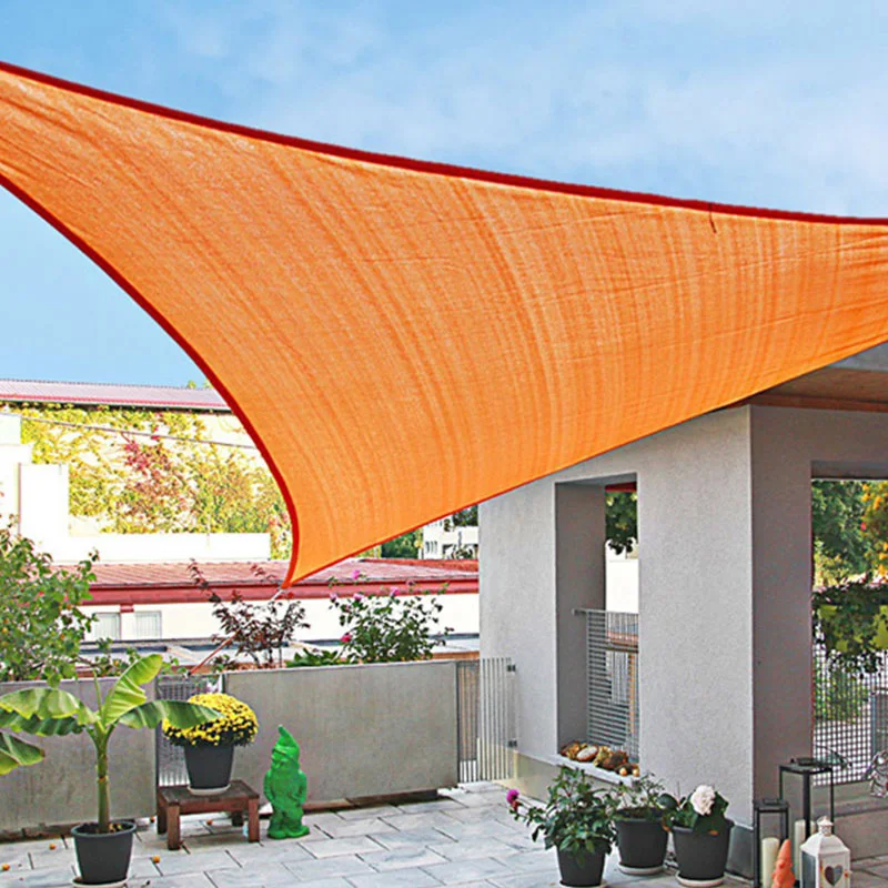 

Водонепроницаемый треугольный солнцезащитный козырек для паруса, навес для внутреннего дворика, сада, бассейна, сетчатый тент, ткань Оксфо...