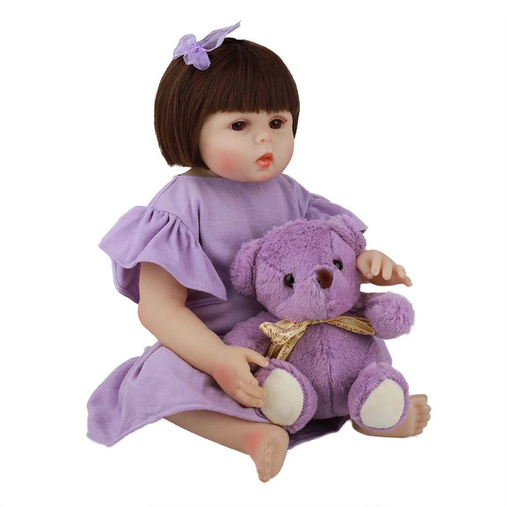 Realistic Newborn Baby 18 '' Silicone Doll cloth Body Lifelike Bebe Reborn Dolls For Children Birthday Gift Shower Toy
Realistic Newborn Baby 18 '' Silicone Doll cloth Body Lifelike Bebe Reborn Dolls For Children Birthday Gift Shower Toy