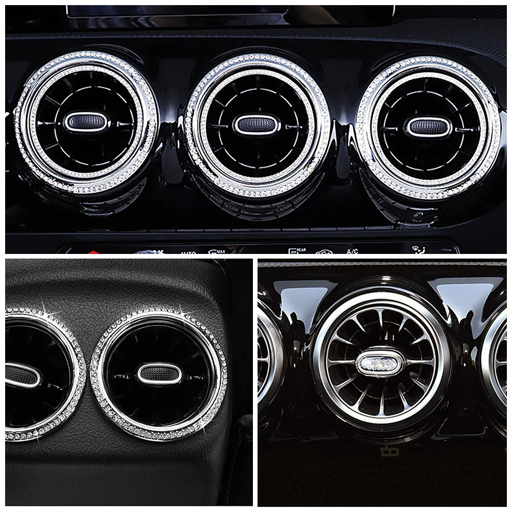 For Mercedes Benz GLA Class GLA200 GLA220 GLA250 2020 2021 Air Conditioner Outlet AC Vent Crystal Trim Ring Diamond Sticker
For Mercedes Benz GLA Class GLA200 GLA220 GLA250 2020 2021 Air Conditioner Outlet AC Vent Crystal Trim Ring Diamond Sticker