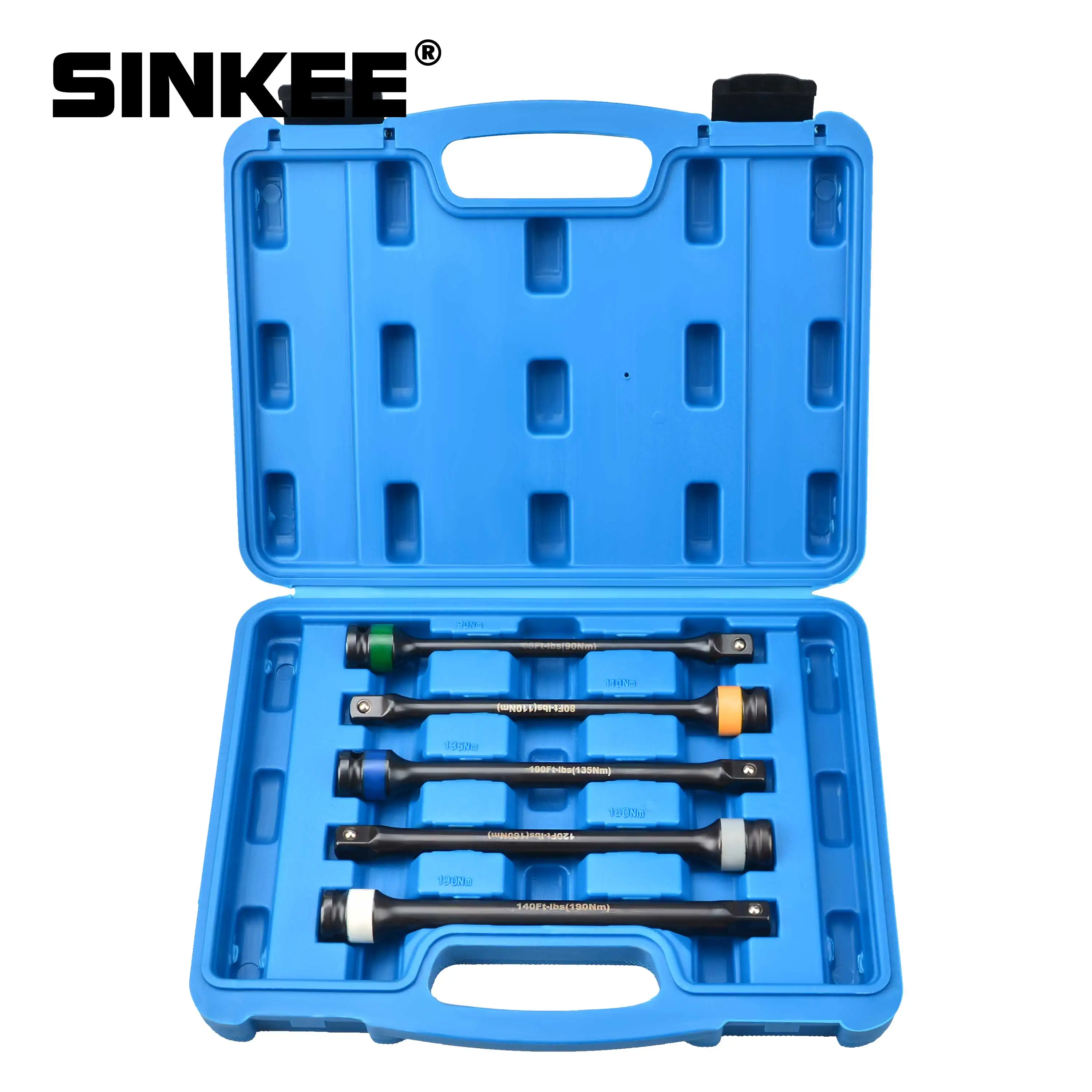 5PC TORQUE EXTENSION BAR TOOL SET 1/2" DR DRIVE TORQ TORK STICK COLOR AND LETTER
5PC TORQUE EXTENSION BAR TOOL SET 1/2" DR DRIVE TORQ TORK STICK COLOR AND LETTER