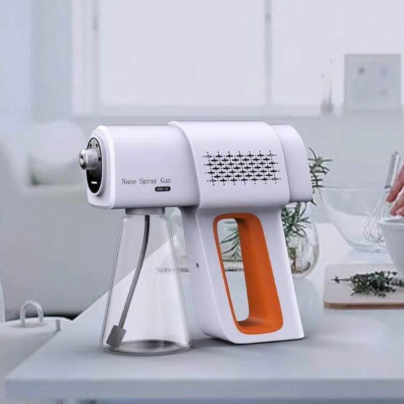 USB Charge Household Blue Light Nano Steam Spray Gun Portable Wireless Disinfection Sprayer Machine Handheld Atomization Sprayer
USB Charge Household Blue Light Nano Steam Spray Gun Portable Wireless Disinfection Sprayer Machine Handheld Atomization Sprayer