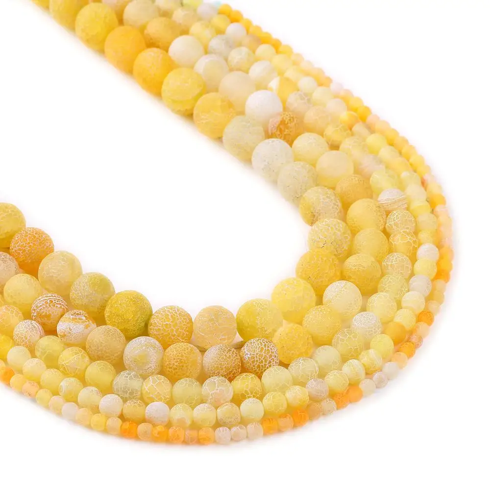 Yellow Frosted Agates Beads 6mm 8mm 10mm 12mm Round Beads Matte Loose Beads For DIY Making Jewelry Bracelets
Yellow Frosted Agates Beads 6mm 8mm 10mm 12mm Round Beads Matte Loose Beads For DIY Making Jewelry Bracelets