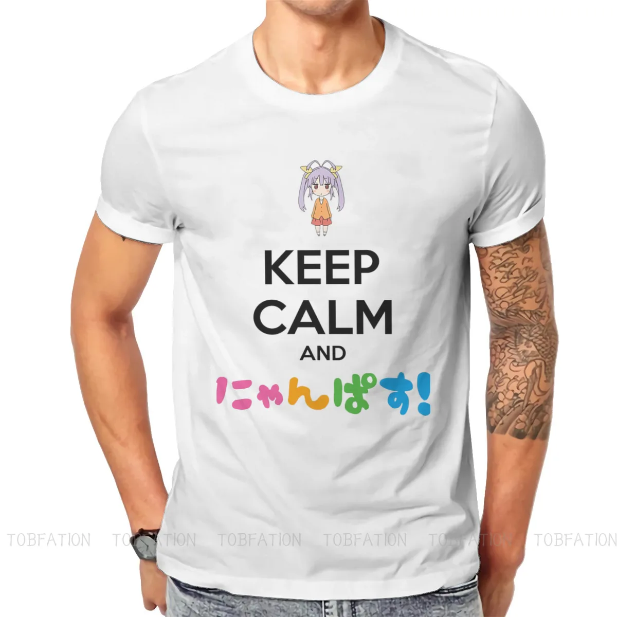 Спокойствие и няньпасу! Уникальная футболка Hiragana Non Biyori, удобная креативная графическая футболка с коротким рукавом 
Спокойствие и няньпасу! Уникальная футболка Hiragana Non Biyori, удобная креативная графическая футболка с коротким рукавом