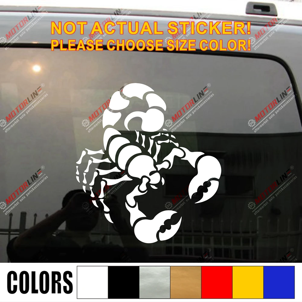 Scorpion Decal Sticker Car Vinyl die cut no background pick size color
Scorpion Decal Sticker Car Vinyl die cut no background pick size color
