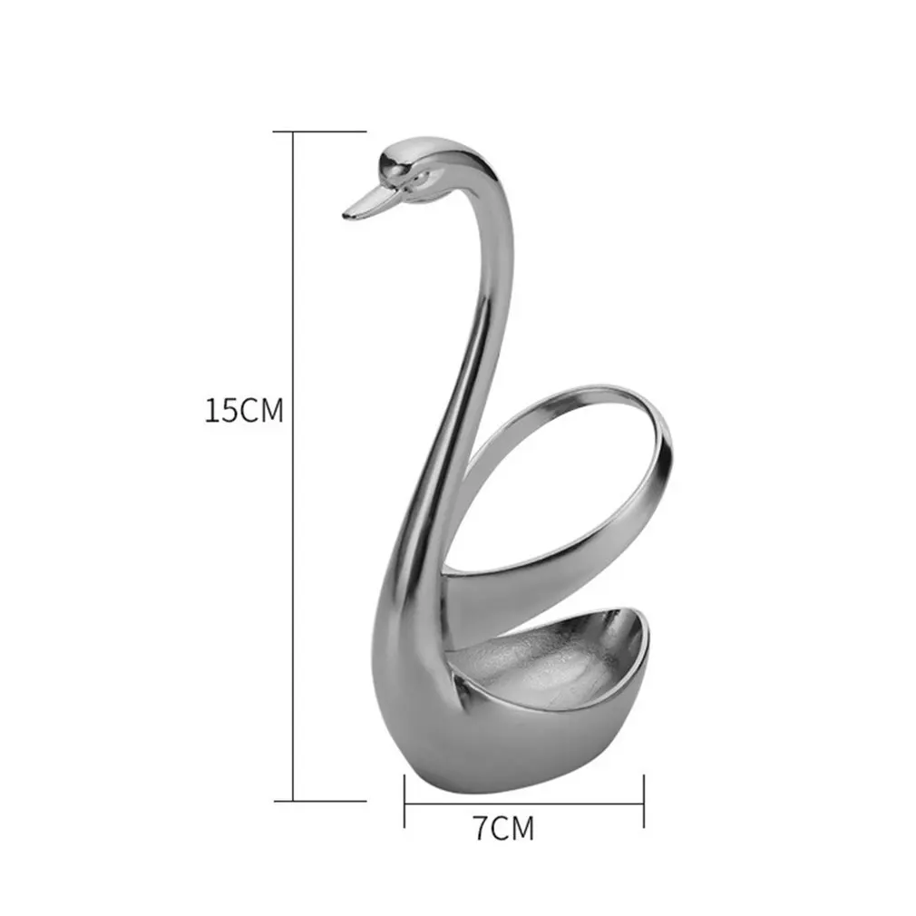 1PC Zinc Alloy Swan Holder Fork SpoonTableware Set Stand Holder Dinnerware Sets Holder Wedding Party Decoration
1PC Zinc Alloy Swan Holder Fork SpoonTableware Set Stand Holder Dinnerware Sets Holder Wedding Party Decoration