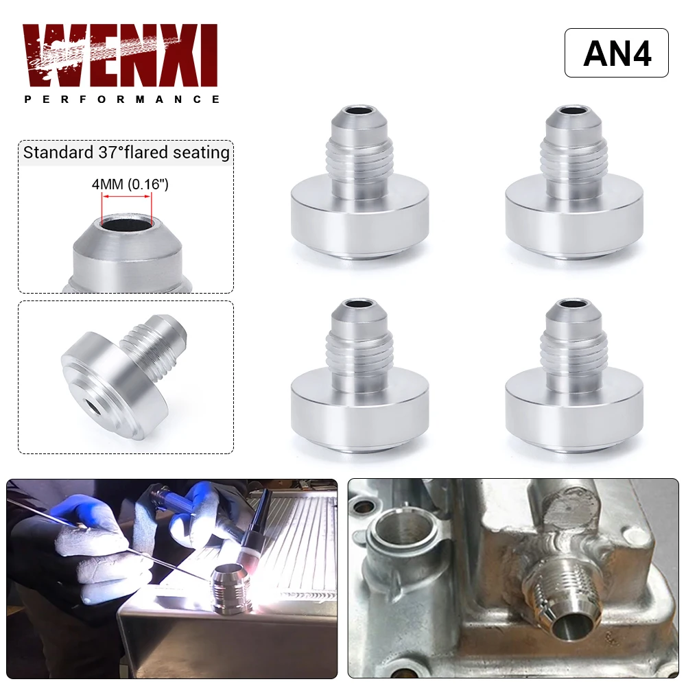 4PCS/PACK Top Quality Aluminum AN4-AN Straight Male Weld Fitting Adapter Weld Bung Nitrous Hose Fitting Silver
4PCS/PACK Top Quality Aluminum AN4-AN Straight Male Weld Fitting Adapter Weld Bung Nitrous Hose Fitting Silver