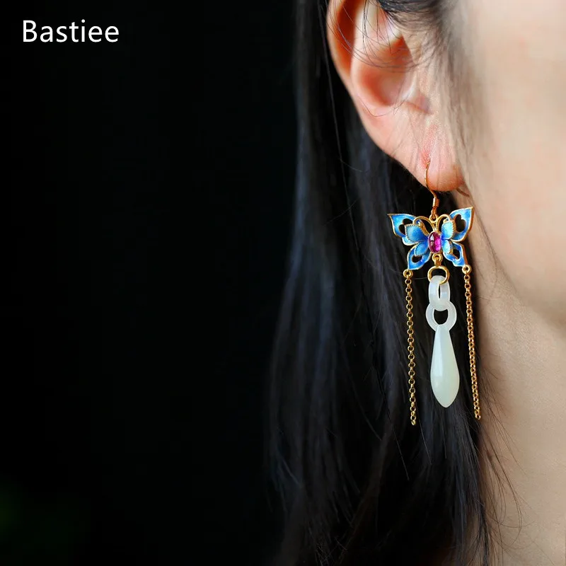 Bastiee Earrings For Women Vintage Silver 925 Jewelry Korean Earrings Jade Dangle Earrings Silver Earrings Golden Plated
Bastiee Earrings For Women Vintage Silver 925 Jewelry Korean Earrings Jade Dangle Earrings Silver Earrings Golden Plated