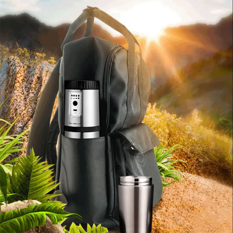 Portable Coffee Maker, Mini Semi-Automatic Coffee Machine Compact Coffee Grinding Equipment Stainless Electric Chargeable Espres
Portable Coffee Maker, Mini Semi-Automatic Coffee Machine Compact Coffee Grinding Equipment Stainless Electric Chargeable Espres