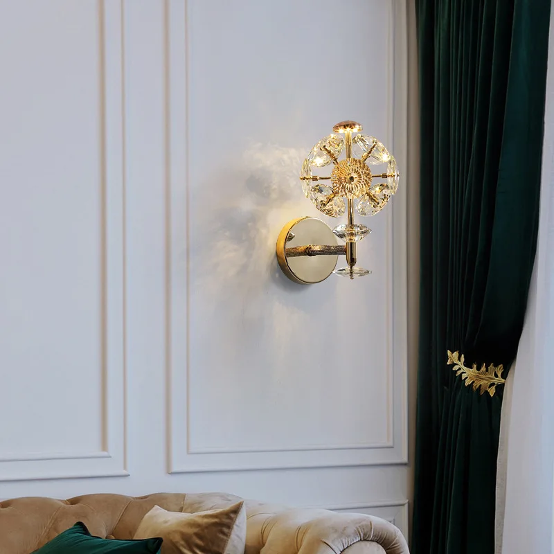 Crystal Bedroom Wall Lamp Nordic Modern Style Living Room Aisle Bedside Indoor Light Study Hotel Porch Sconce For Home Fixture
Crystal Bedroom Wall Lamp Nordic Modern Style Living Room Aisle Bedside Indoor Light Study Hotel Porch Sconce For Home Fixture