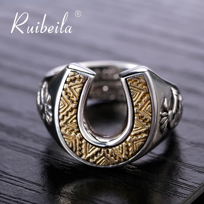 Ювелирные изделия ruibeila, индийское серебряное кольцо в форме подковы, мужское открытое женское ювелирное изделие, кольцо 
Ювелирные изделия ruibeila, индийское серебряное кольцо в форме подковы, мужское открытое женское ювелирное изделие, кольцо