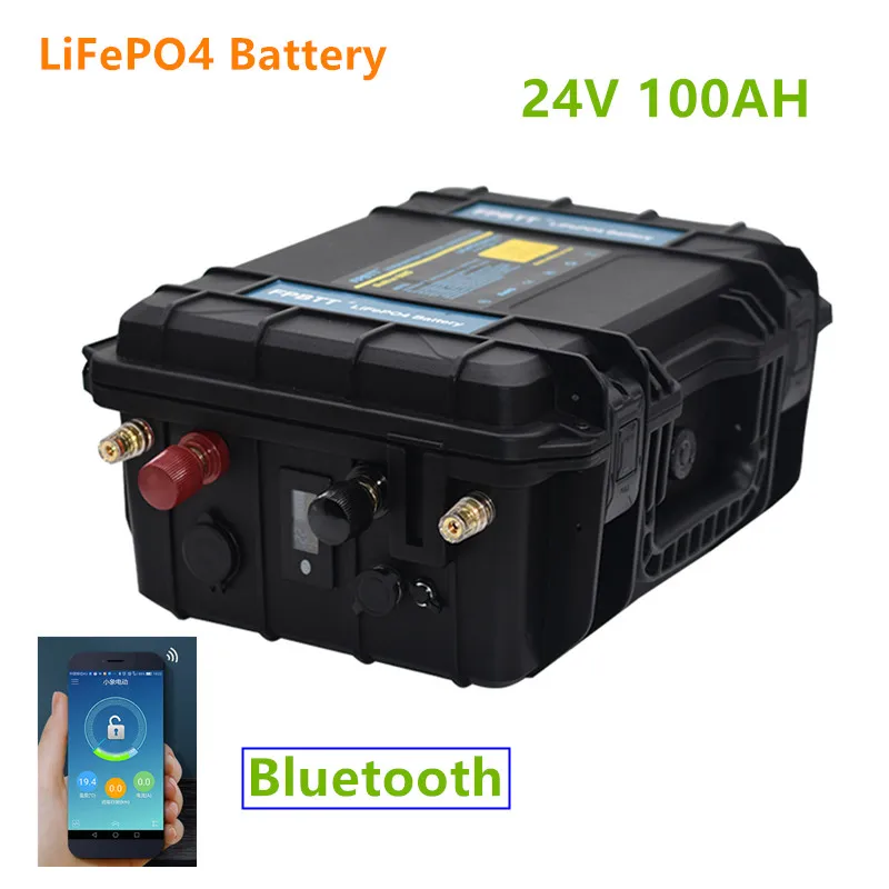 24V 100AH LiFePO4 Battery pack Built in Bluetooth BMS 24v lifepo4 battery 100ah 24V battery pack for boat motor, inverter
24V 100AH LiFePO4 Battery pack Built in Bluetooth BMS 24v lifepo4 battery 100ah 24V battery pack for boat motor, inverter