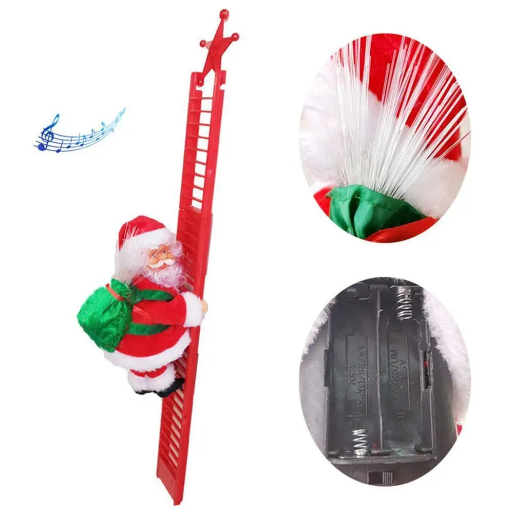 Christmas Santa Claus Electric Climbing And Hanging Christmas Decoration Toys Santa Claus Automatic Climbing On Rope Xmas Gift
Christmas Santa Claus Electric Climbing And Hanging Christmas Decoration Toys Santa Claus Automatic Climbing On Rope Xmas Gift