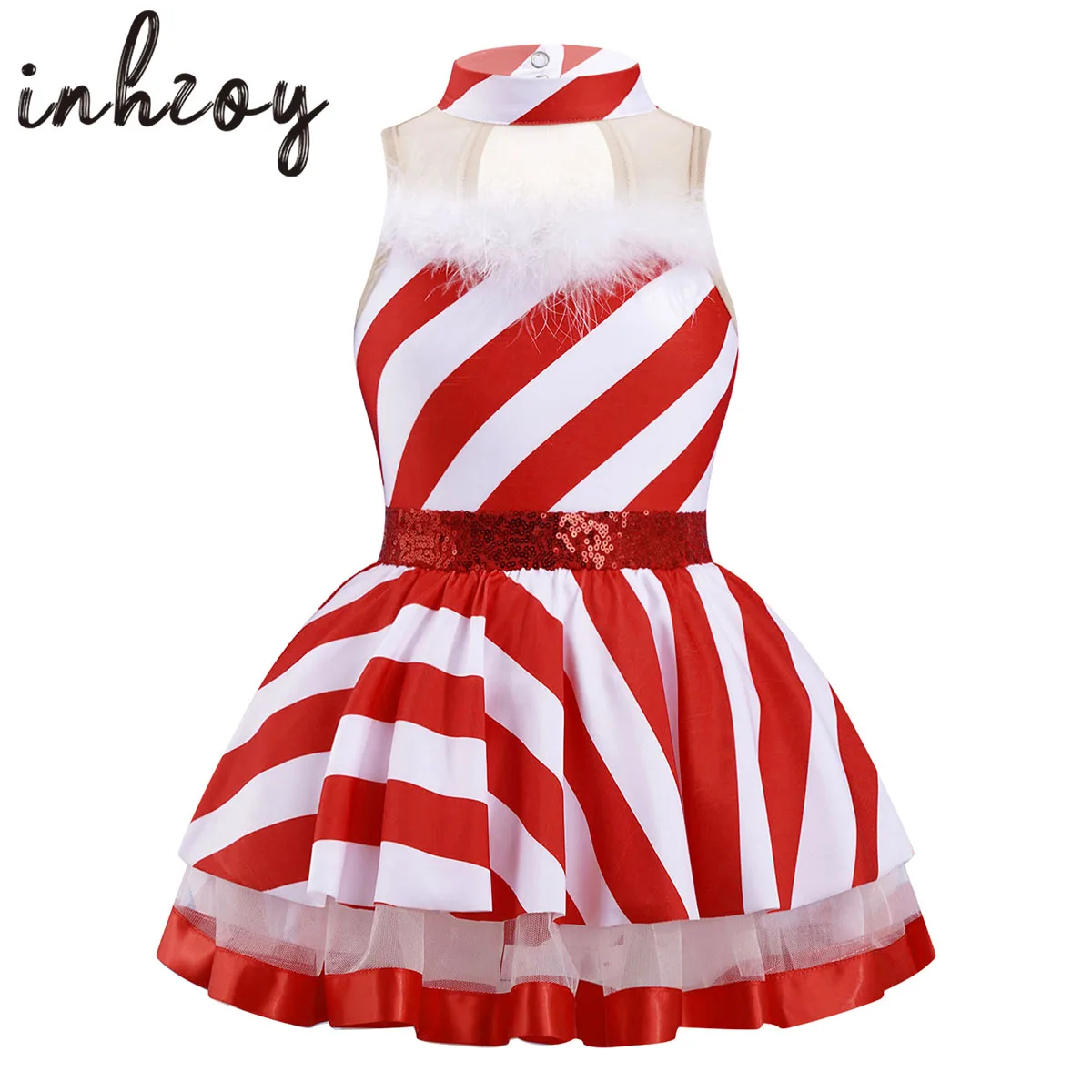 Sequins Striped Ballet Tutu Dress Child Kids Girls Mock Neck Figure Skating Gymnastics Leotard Jumpsuit Shiny Christmas Costume
Sequins Striped Ballet Tutu Dress Child Kids Girls Mock Neck Figure Skating Gymnastics Leotard Jumpsuit Shiny Christmas Costume