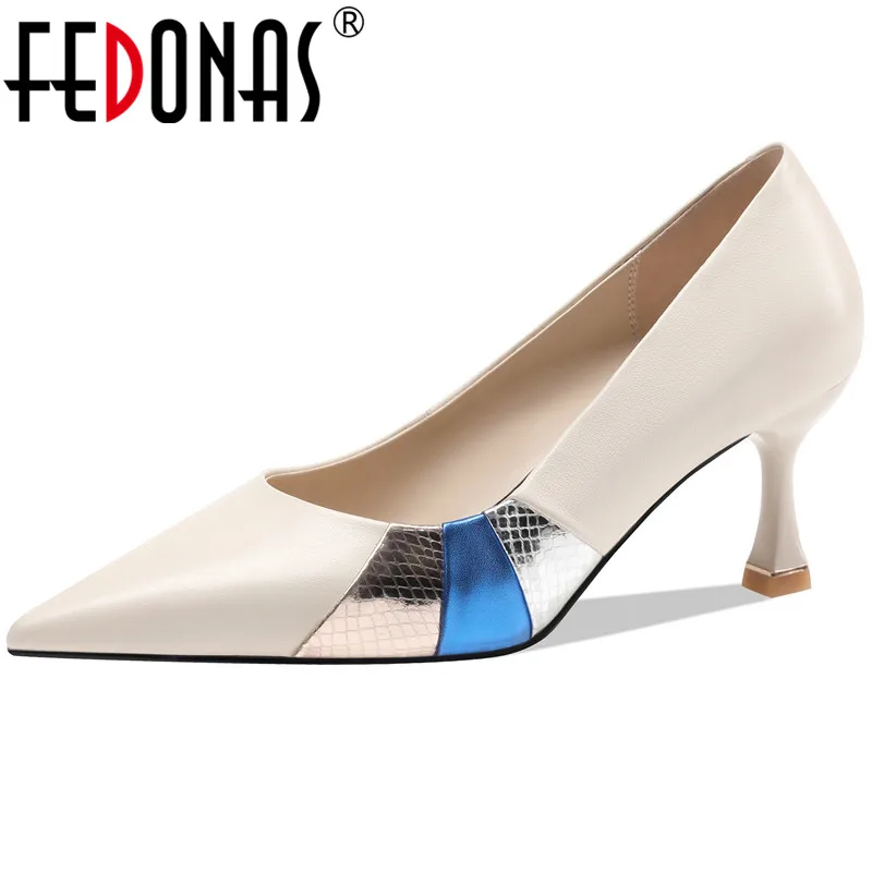 FEDONAS Shallow Shoes Woman Heels 2021 Fashion Genuine Leather Mixed Colors Women's Shoes Summer Wedding Party High Heels Pumps
FEDONAS Shallow Shoes Woman Heels 2021 Fashion Genuine Leather Mixed Colors Women's Shoes Summer Wedding Party High Heels Pumps