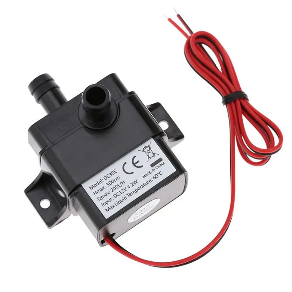 Mini Submersible Water Pump(240L/H, 4.8W) 12V Electric Brushless Submersible Fountain Pump for Aquariums, Fish Tank, Hydroponics
Mini Submersible Water Pump(240L/H, 4.8W) 12V Electric Brushless Submersible Fountain Pump for Aquariums, Fish Tank, Hydroponics