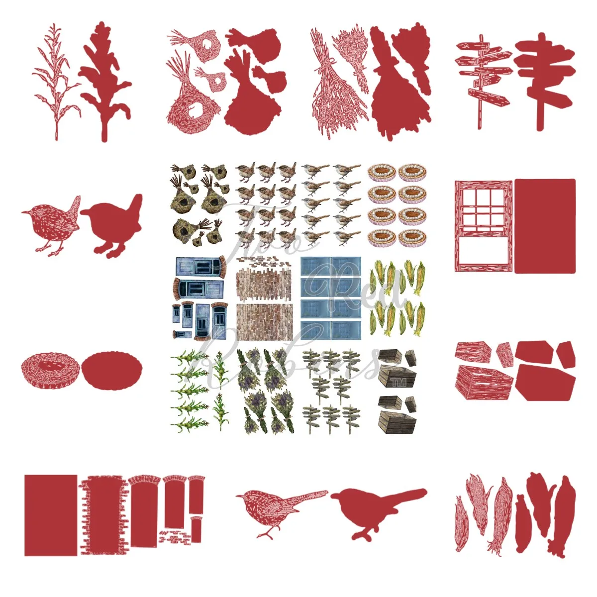 Two Red Robins Window Cornstalk Holiday Rustic Store New Metal Cutting Dies Diy Scrapbook Diary Decoration Embossing Template
Two Red Robins Window Cornstalk Holiday Rustic Store New Metal Cutting Dies Diy Scrapbook Diary Decoration Embossing Template