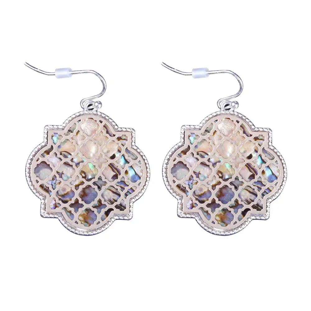 Quadrifoglio Abalone Filigree Earrings for Ladies White Shell Clover Earrings Boutique Jewelry Wholesale E7792 ZWPON
Quadrifoglio Abalone Filigree Earrings for Ladies White Shell Clover Earrings Boutique Jewelry Wholesale E7792 ZWPON