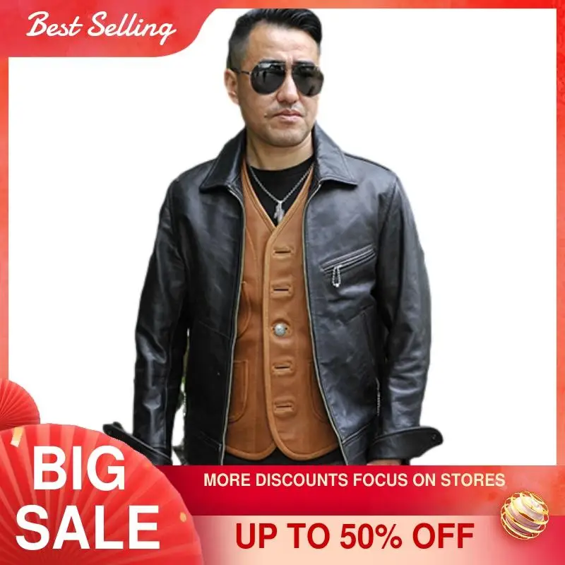 2021 Black Motorcycle Style Genuine Leather Jacket Men Large Size 3XL Real Natural Horsehide Spring Slim Fit Short Biker Coat
2021 Black Motorcycle Style Genuine Leather Jacket Men Large Size 3XL Real Natural Horsehide Spring Slim Fit Short Biker Coat