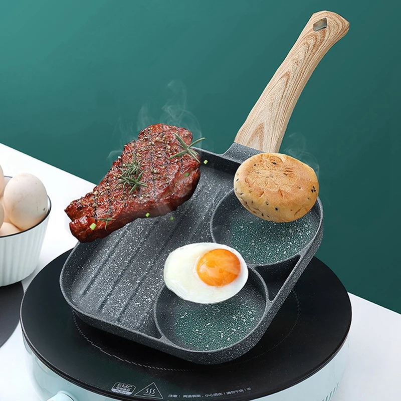 Multifunctional Frying Pan with Two in One Non-Stick Saucepan for Breakfast Maker Omelet Steak Egg Pancake Pan Cookware
Multifunctional Frying Pan with Two in One Non-Stick Saucepan for Breakfast Maker Omelet Steak Egg Pancake Pan Cookware