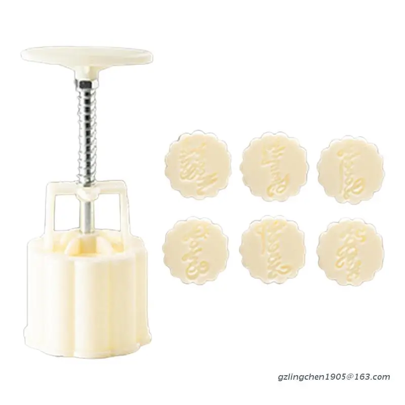 Round Side Thicken 3D Words Shape Design Pattern Mooncake Stampe Hand-pressing Plastic Mooncake Mold Mid-Autumn Festival 
Round Side Thicken 3D Words Shape Design Pattern Mooncake Stampe Hand-pressing Plastic Mooncake Mold Mid-Autumn Festival